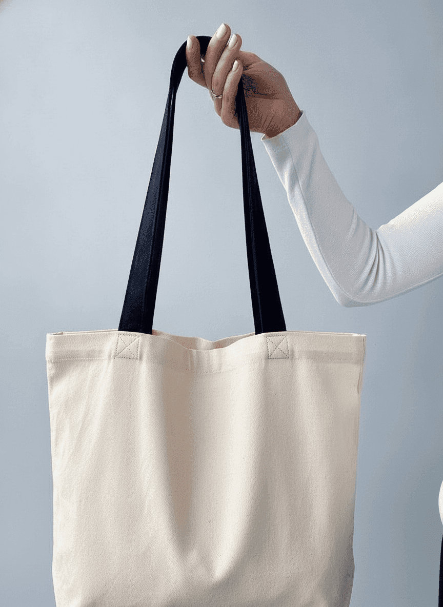Eco Twill Tote with Contrast Handles