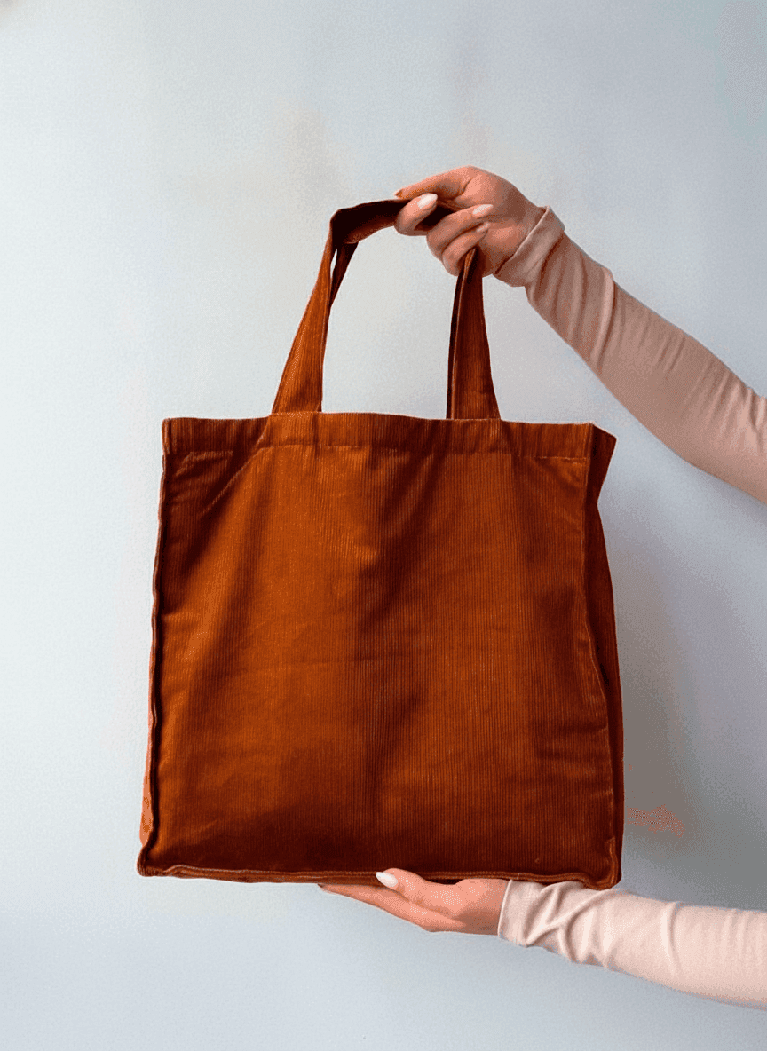 Large Corduroy Tote Bag