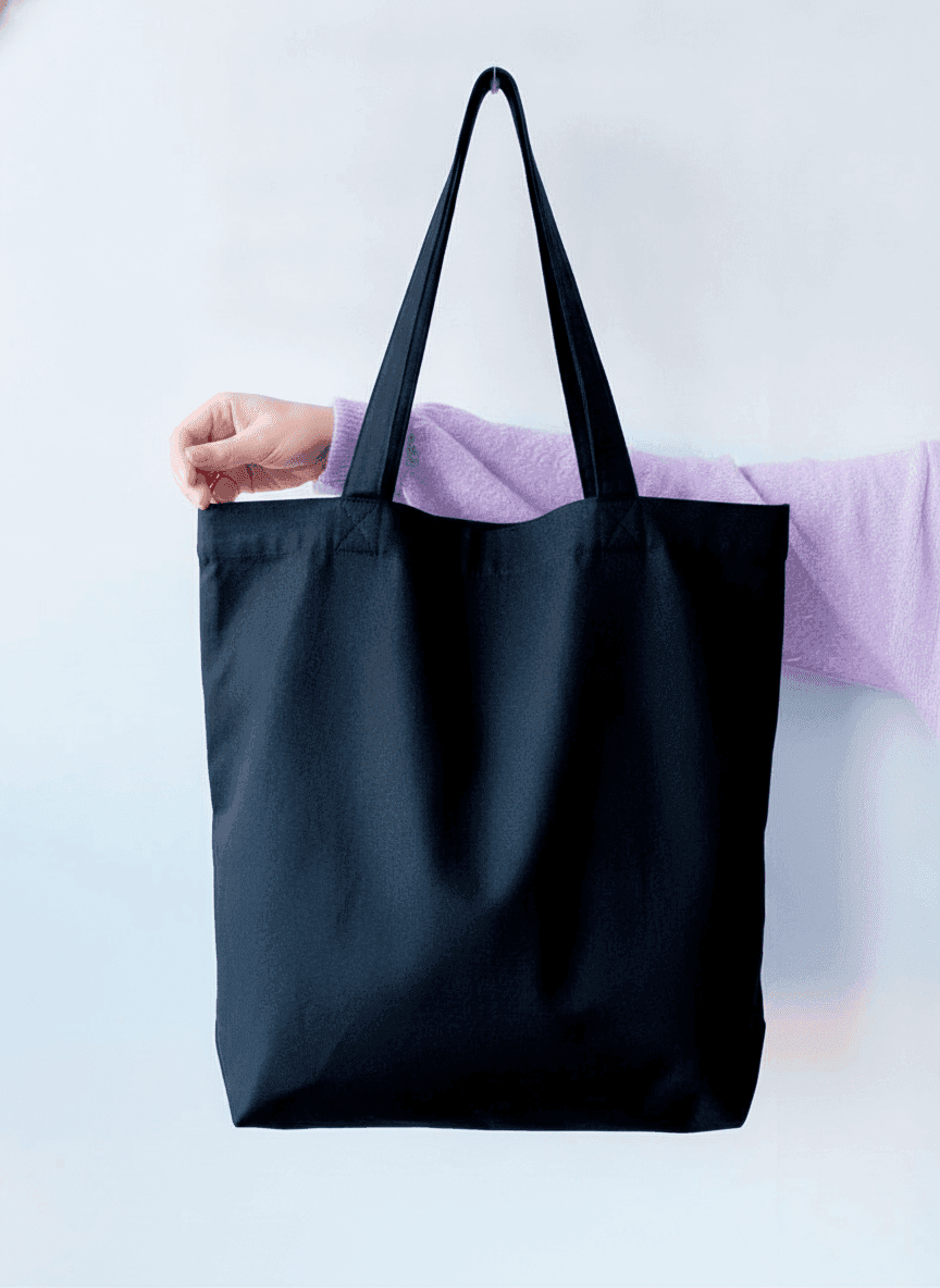 Sturdy Lined Crossbody Tote Bag