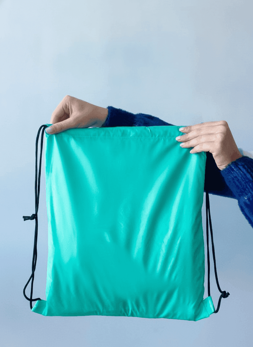 Raincoat Fabric Drawstring Shoe Bag