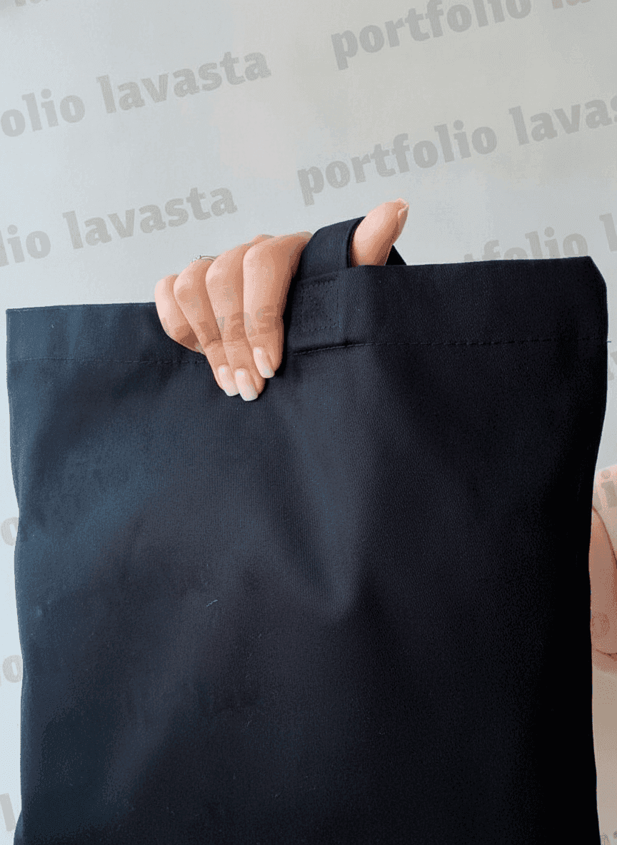 Black Heavy Cotton Tote Bag