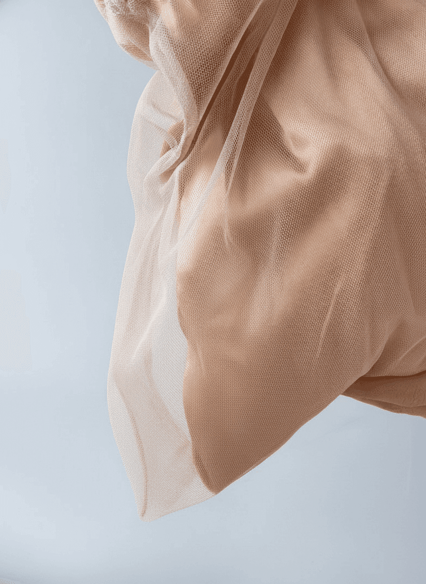 Lightweight Satin Bag with Tulle