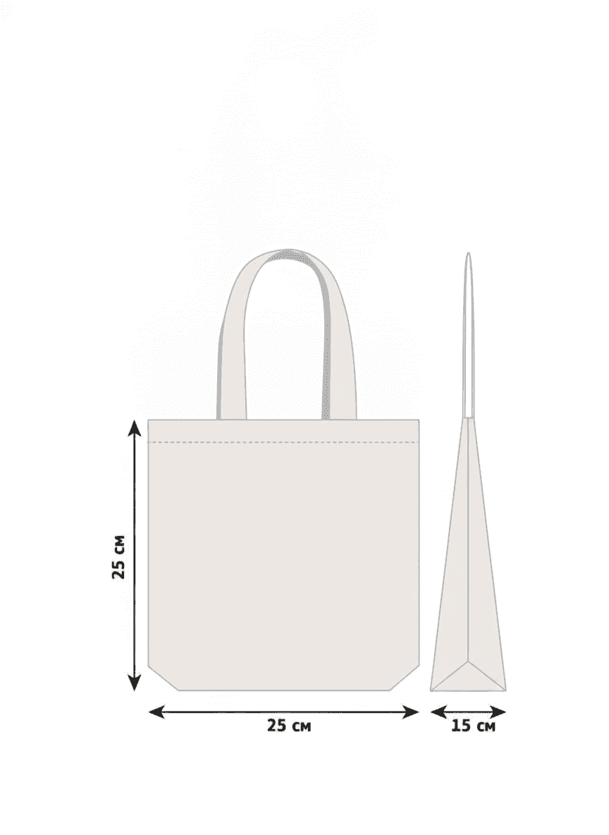 Roomy Double-Knit Cotton Tote Bag