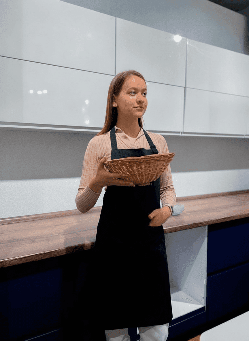 Black Cotton Twill Apron