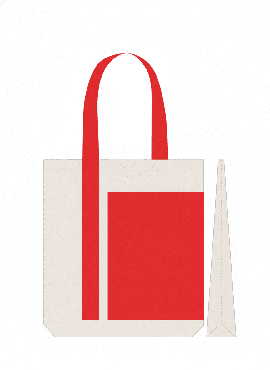White Custom Logo Tote Bag