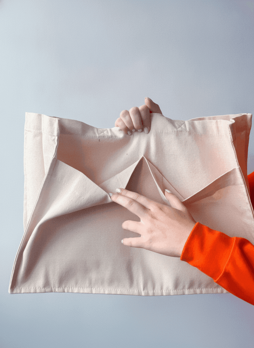 Spacious Heavy Cotton Tote Bag with Pockets
