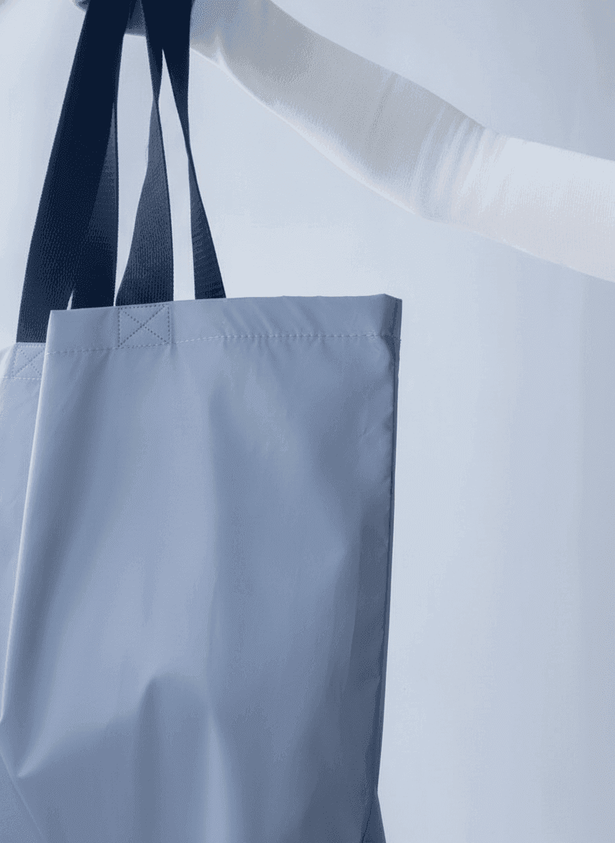 Reflective Raincoat Fabric Tote Bag