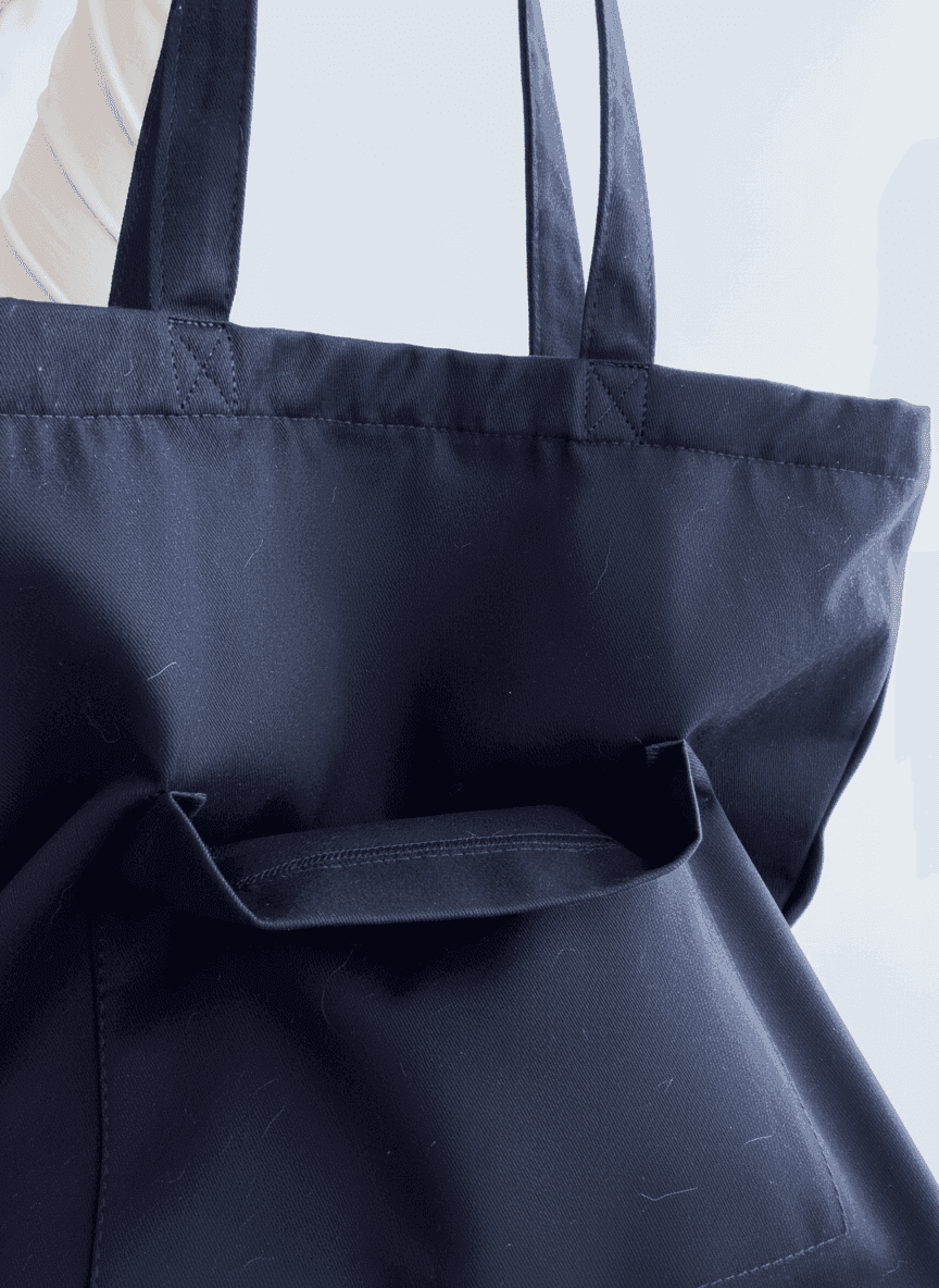 Книжный хлопковый шопер с плечевыми ручками для покупок