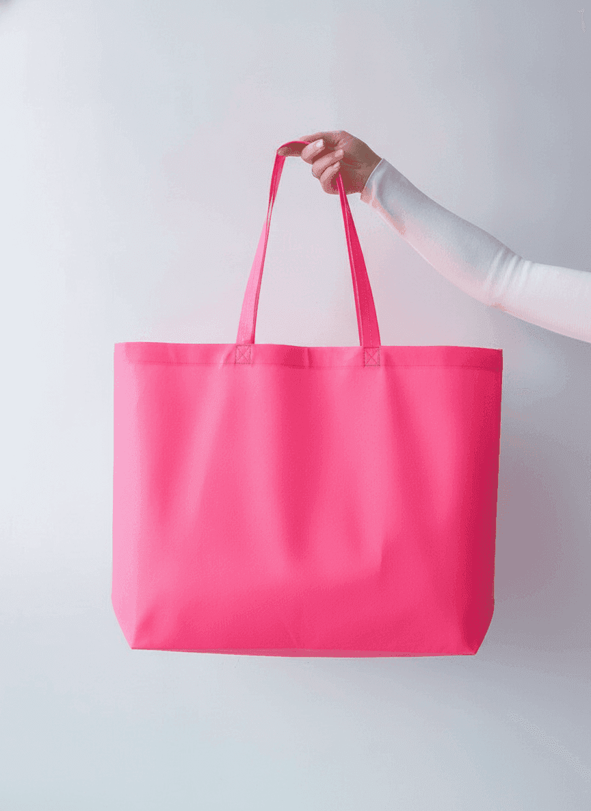 Pink Spunbond Tote Bag