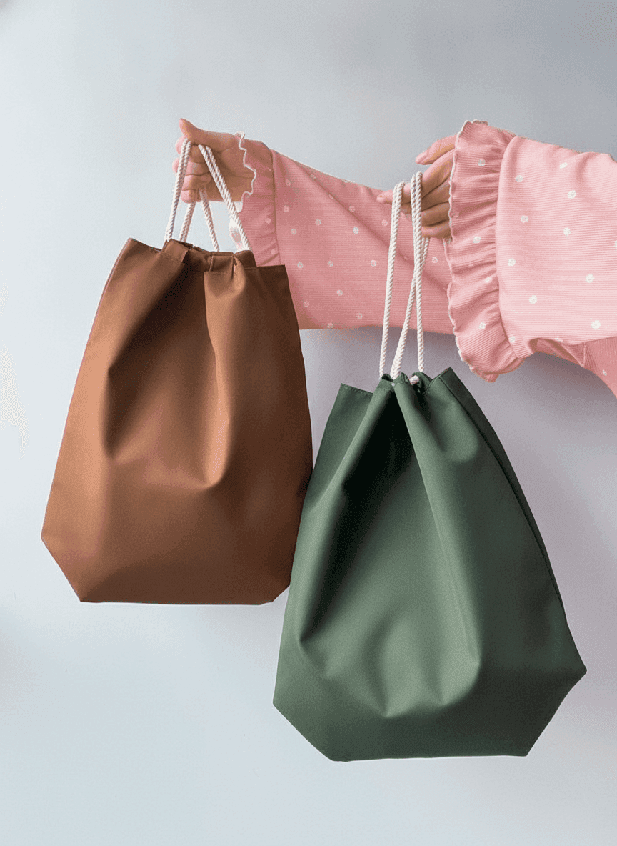 Mini Canvas Backpack Brown & Khaki