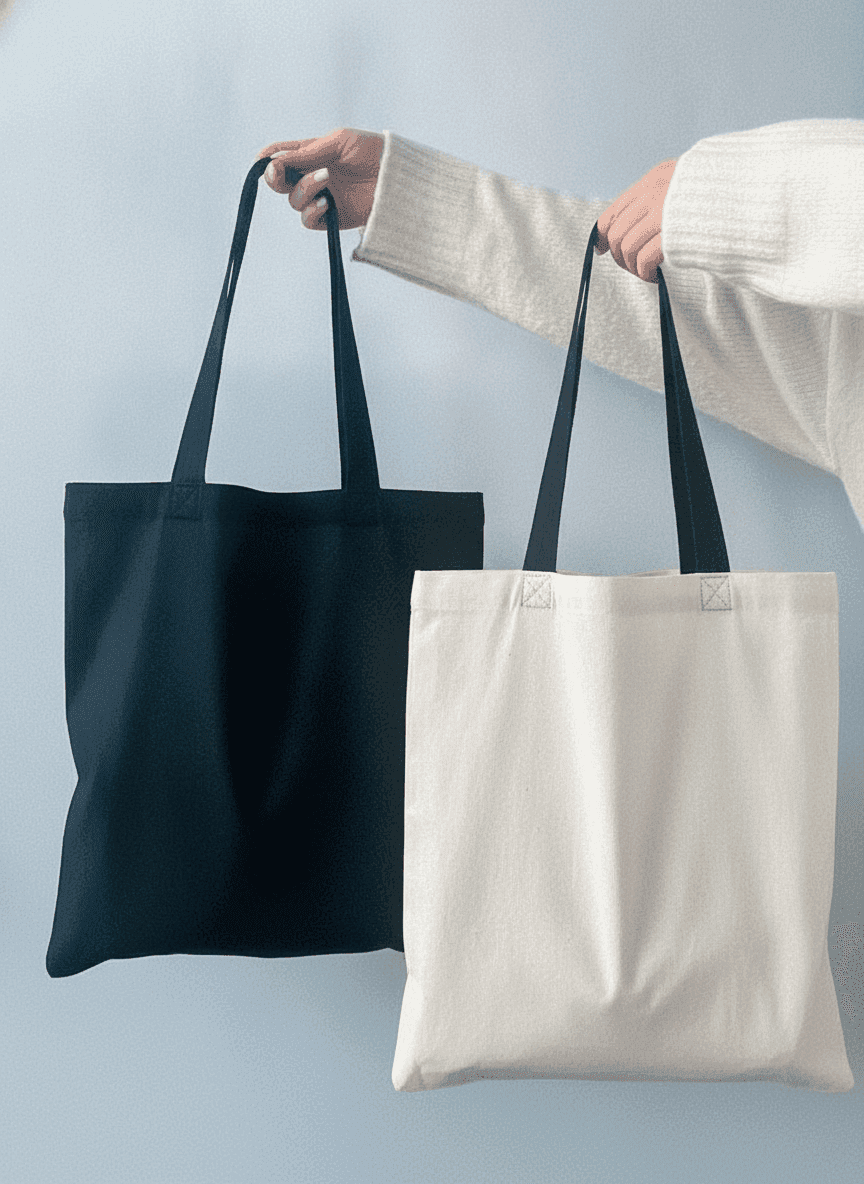 Printed Calico Tote Bag