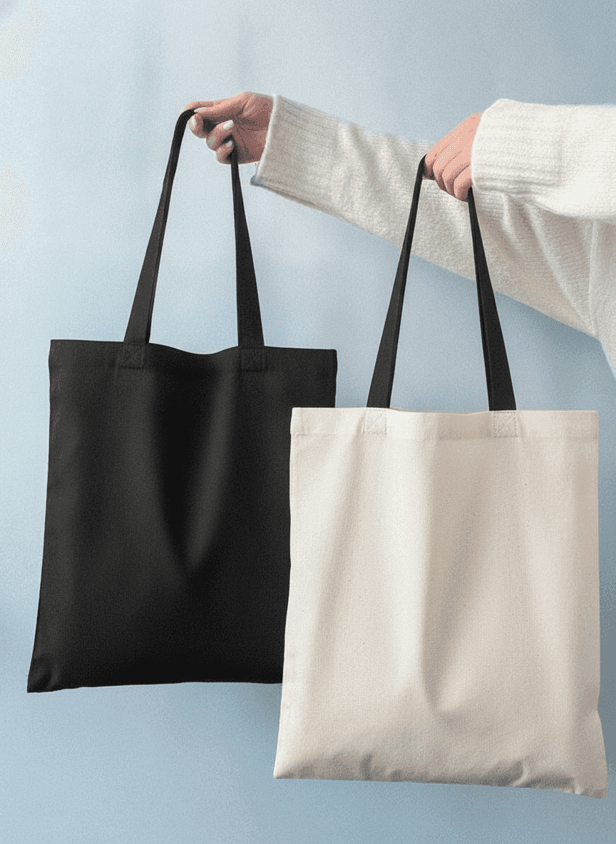 Printed Calico Tote Bag