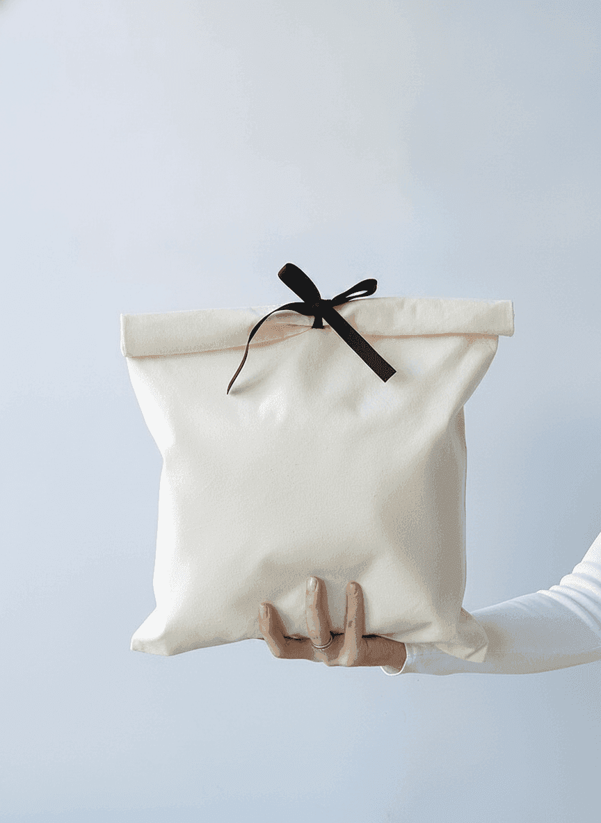 Drawstring Gift Pouch with Bow