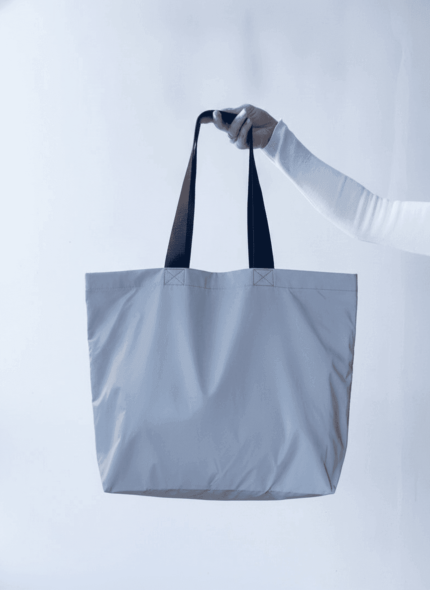 Reflective Raincoat Fabric Tote Bag
