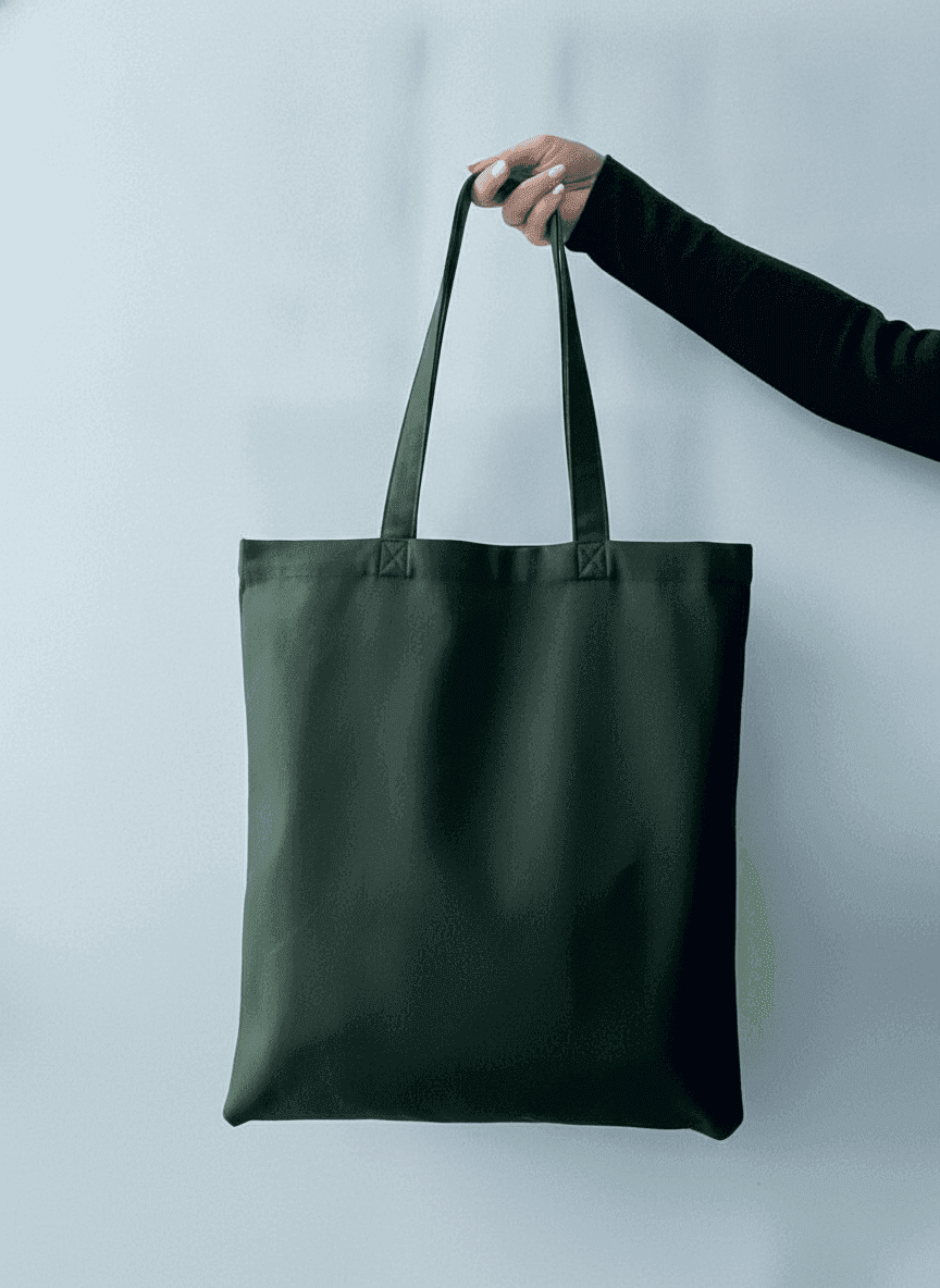 Khaki Heavyweight Cotton Tote Bag