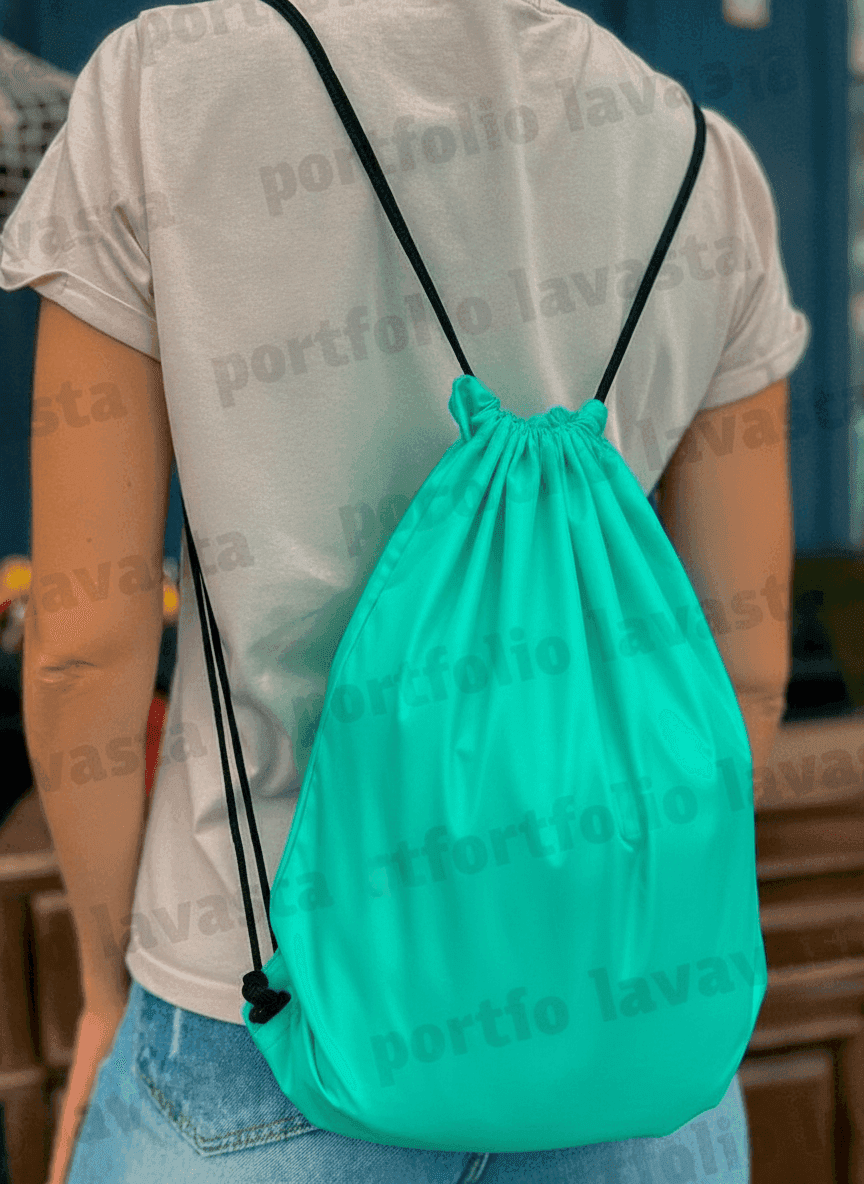 Raincoat Fabric Drawstring Shoe Bag