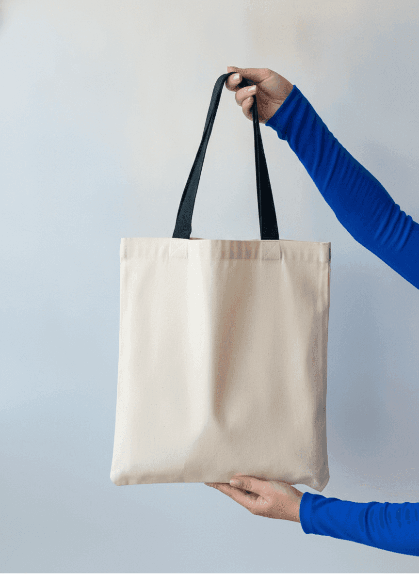 Midweight Tote Bag with Long Handle