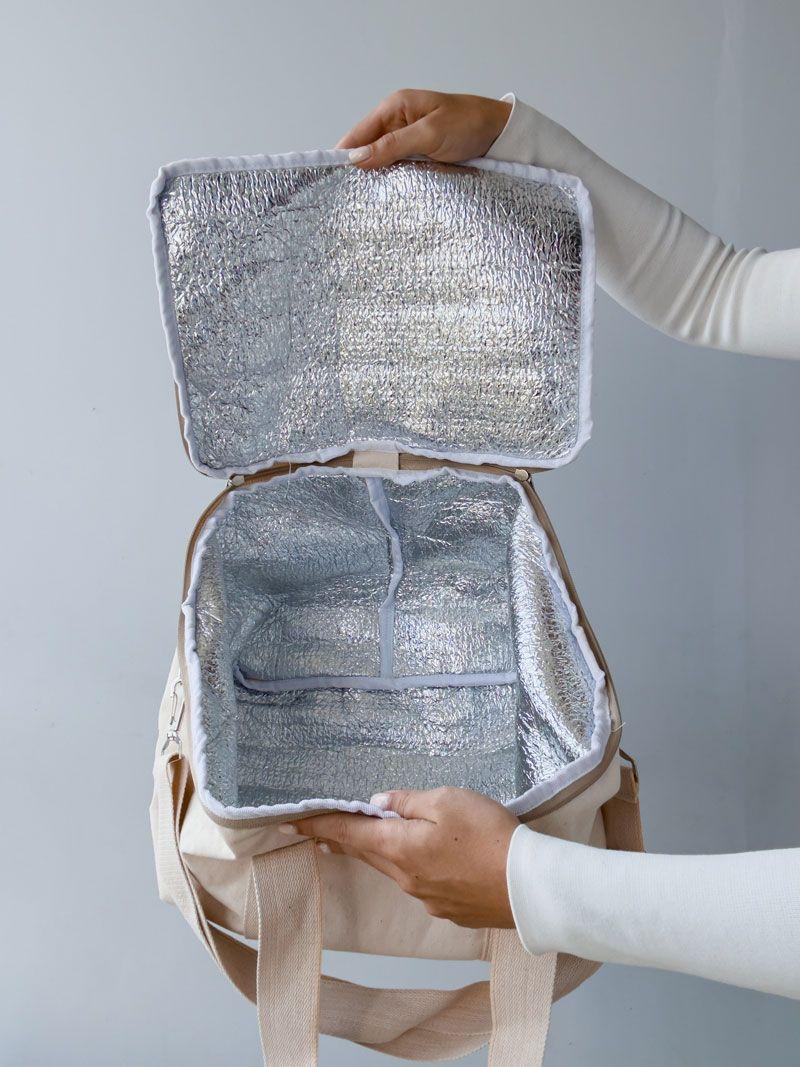 Термосумка для еды под сублимацию — большой ланчбокс с теплоизоляцией без печати Размер: 38см х 40смх 12см