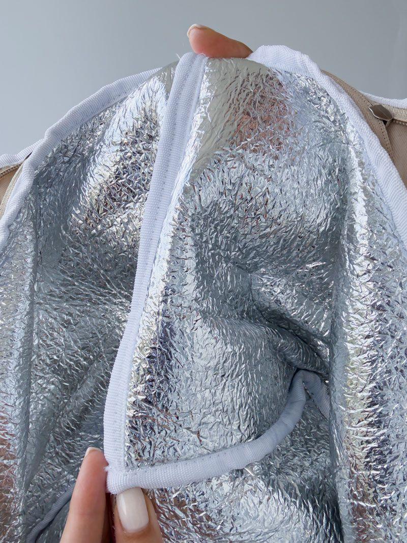 Термосумка для еды под сублимацию — большой ланчбокс с теплоизоляцией без печати Размер: 38см х 40смх 12см