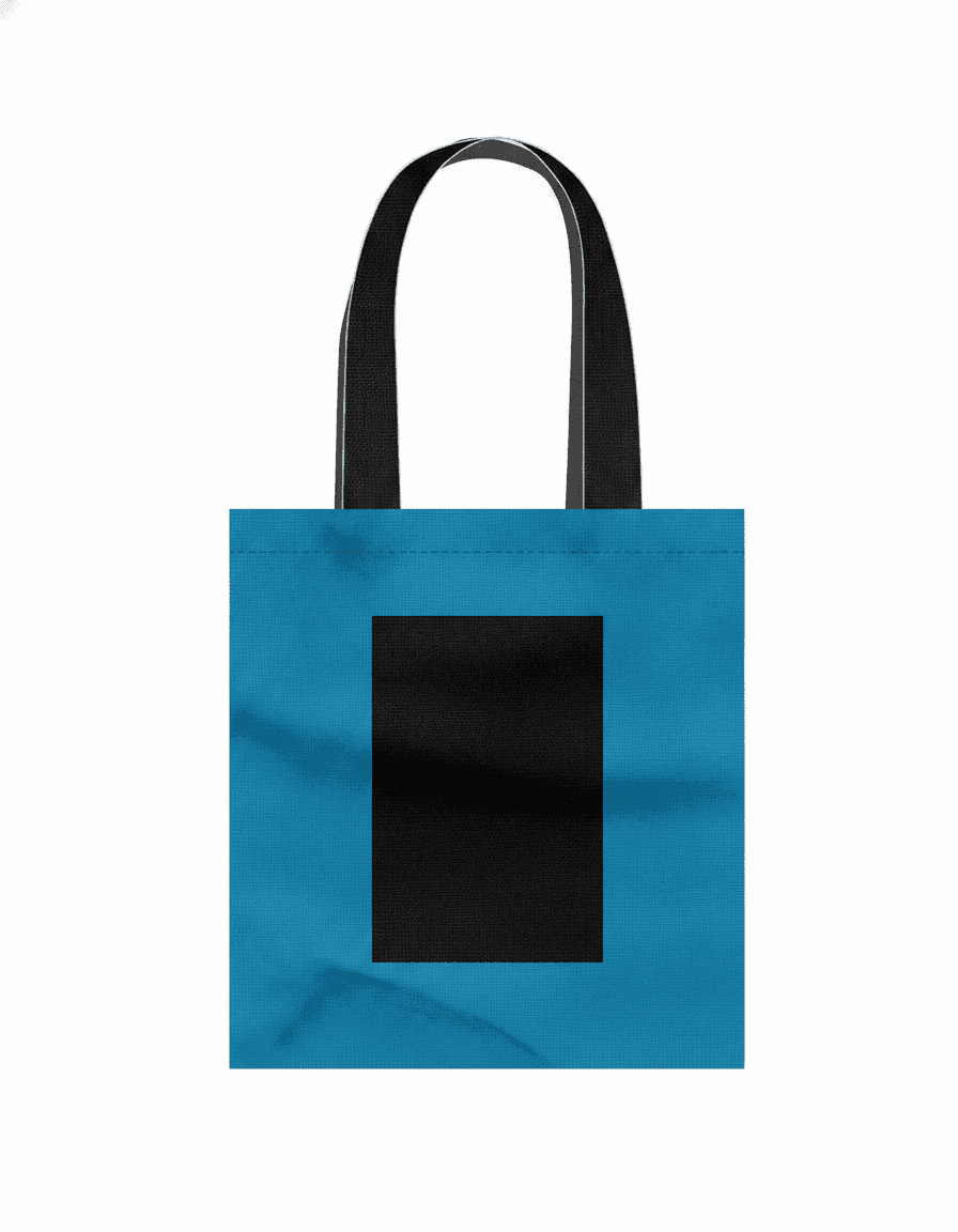 Colorful Eco Twill Tote with Velcro Pocket