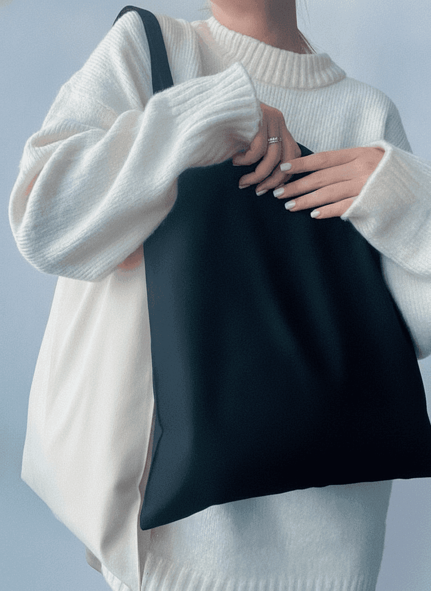 Printed Calico Tote Bag