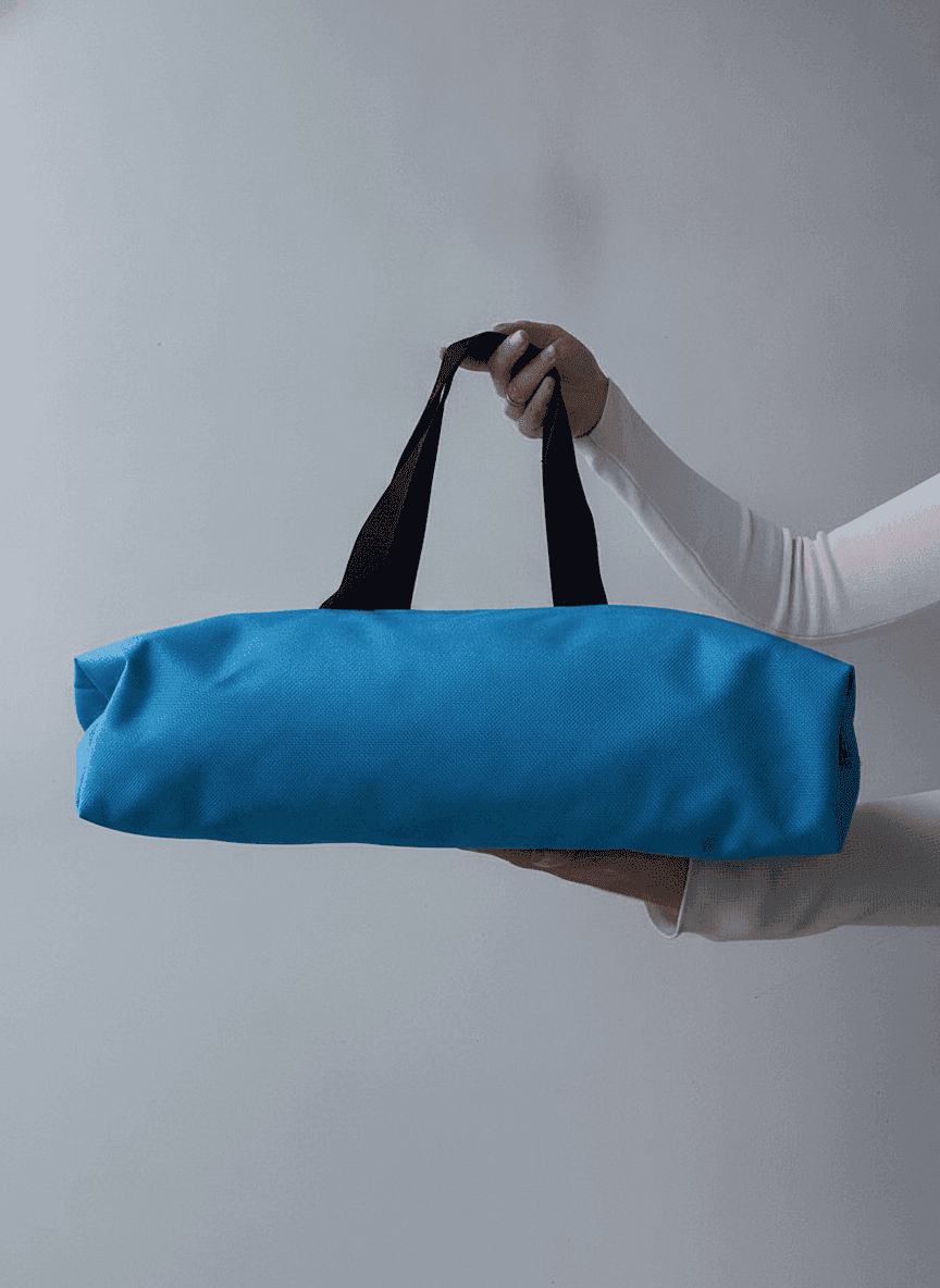 Light Blue Water-Repellent Raincoat Tote Bag
