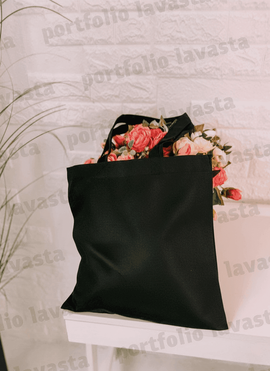 Black Eco Twill Tote Bag