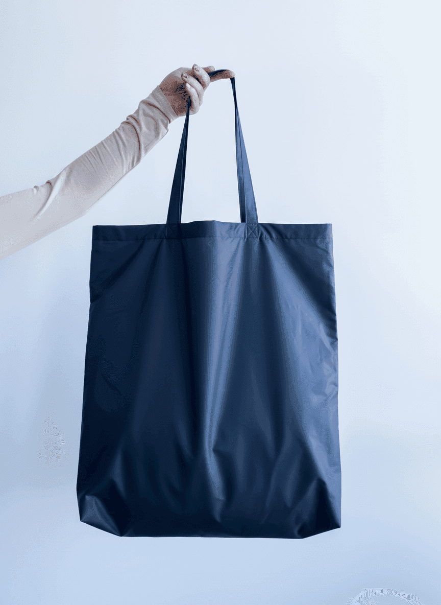 Трапециевидный шопер из оксфорда для покупок, с ручками