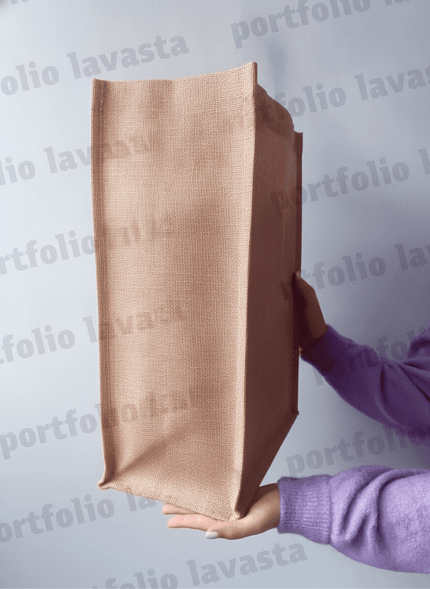 Laminated Jute Tote Bag