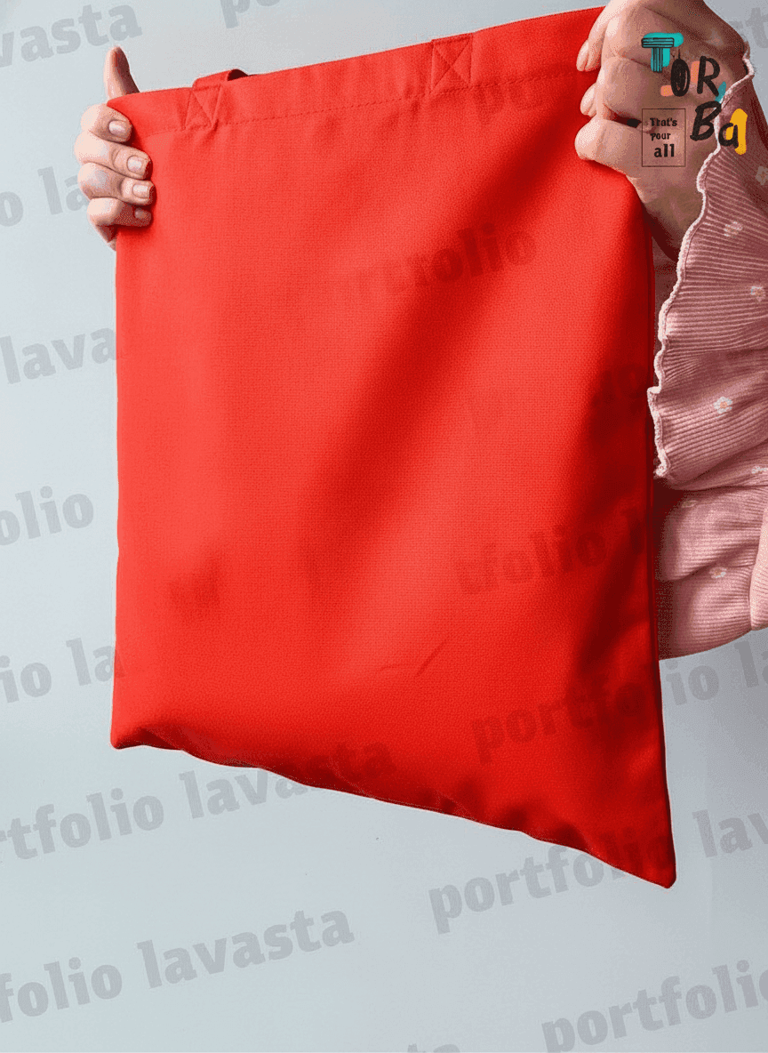 Twill Tote Red & Green
