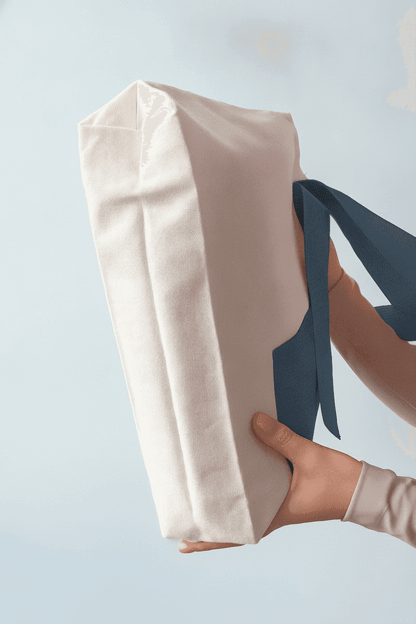 Cotton Tote Bag with Pocket