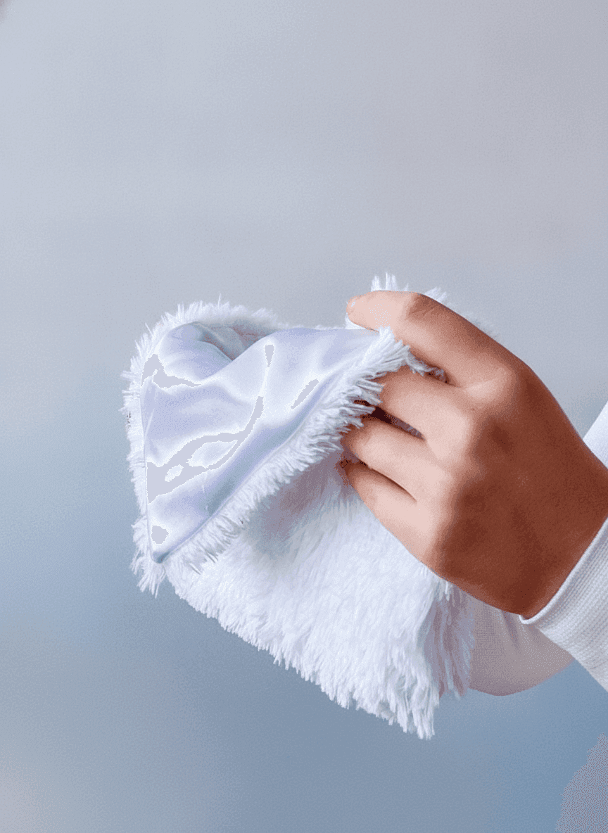 Fringed Fabric Envelope Pouch