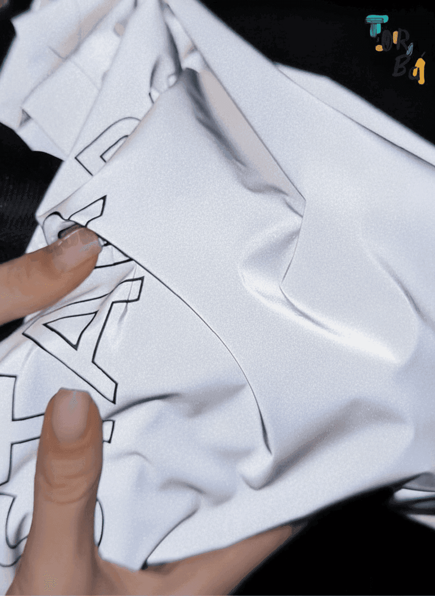 Gray Reflective Tote Bag