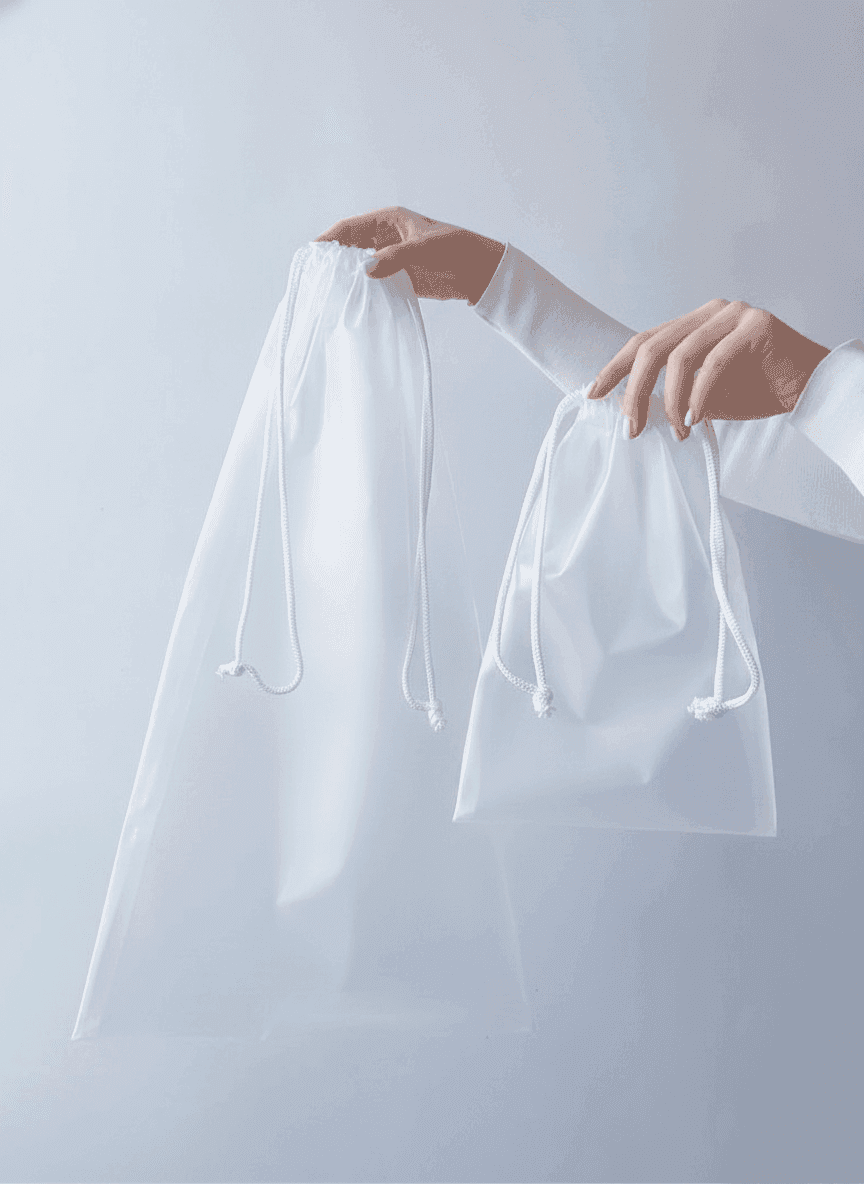 Clear Nylon Pouch for Lingerie & Gifts