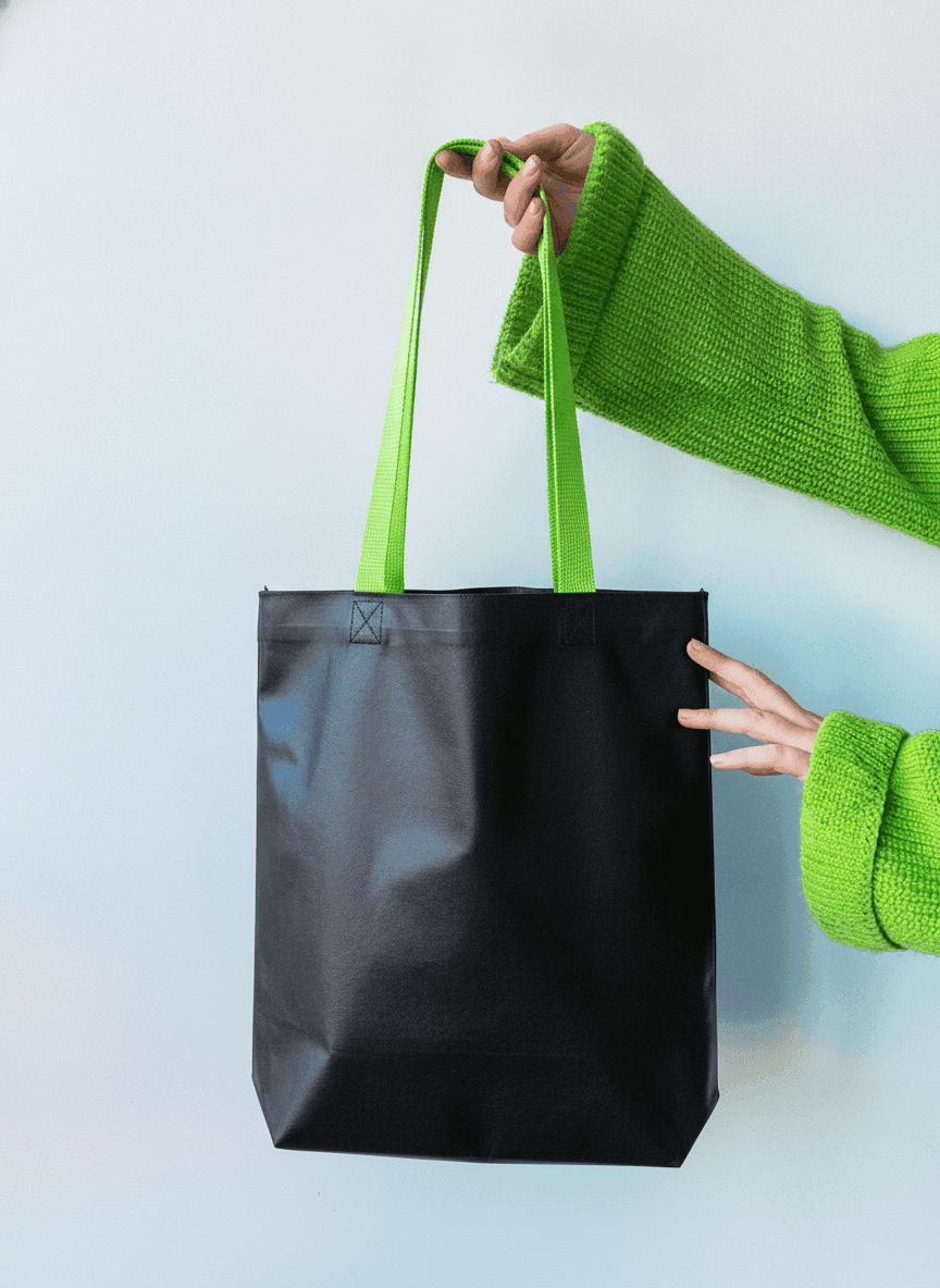 Tyvek Tote with Multicolor Handles