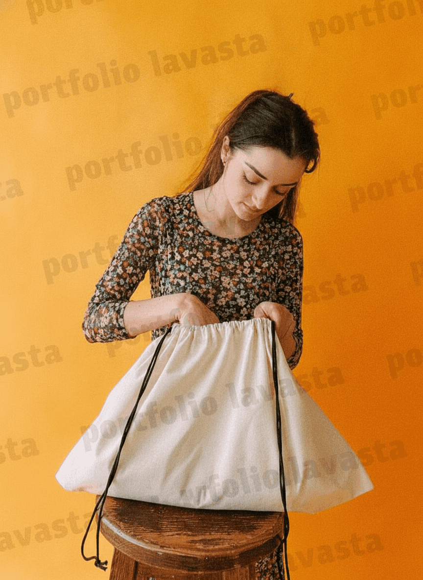 Large Lightweight Cotton Pouch