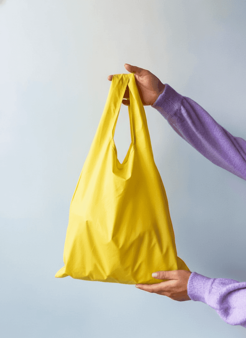 Packable Raincoat Fabric Tote