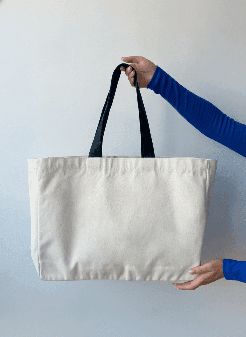 Heavy-Duty Cotton Canvas Tote Bag
