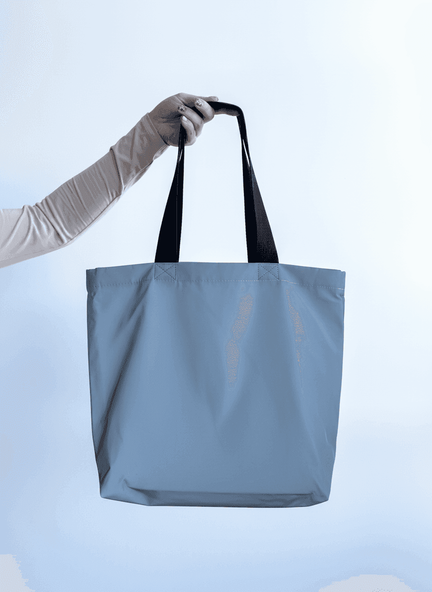Шопер з водовідштовхувальної плащівки на плече для покупок