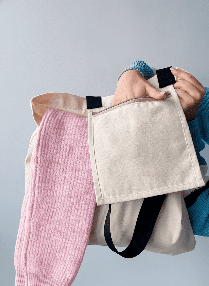 Heavy Cotton Tote Bag with Two Handles