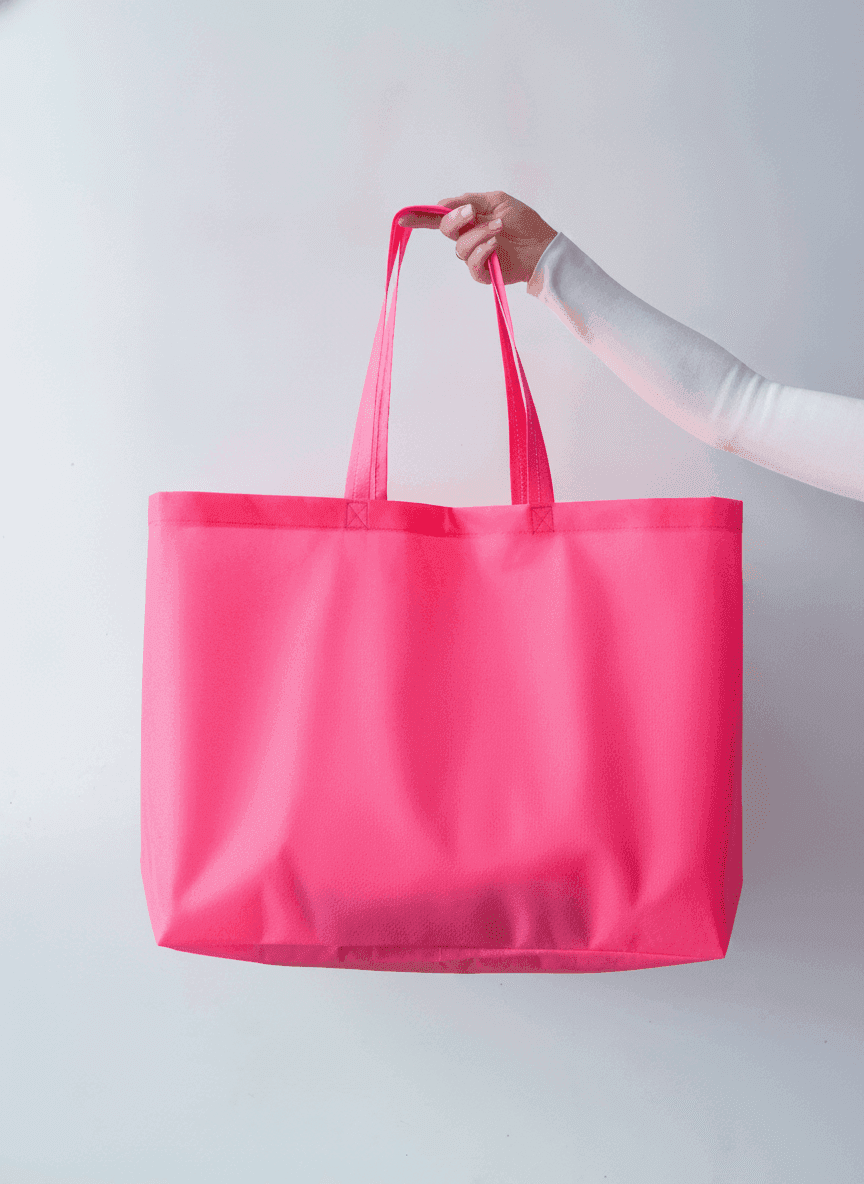 Pink Spunbond Tote Bag