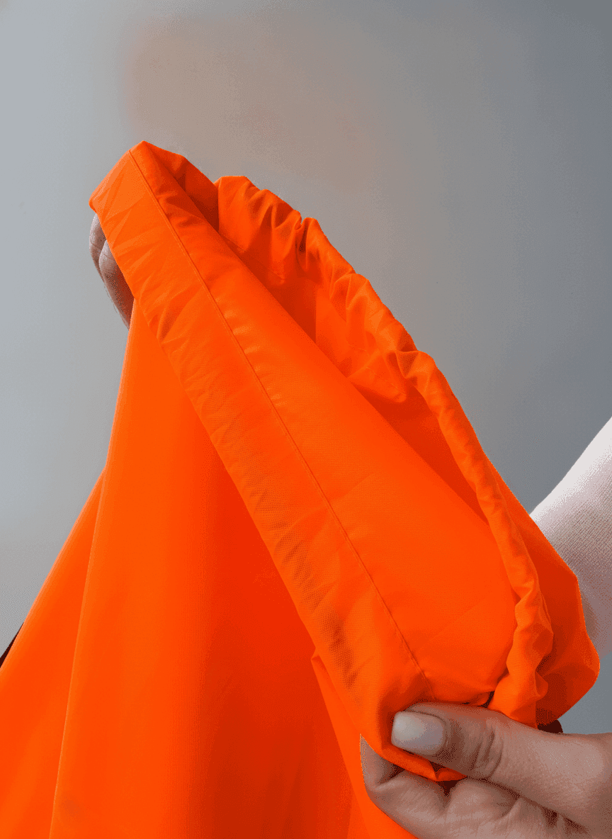 Water-Repellent Raincoat Fabric Drawstring Backpack