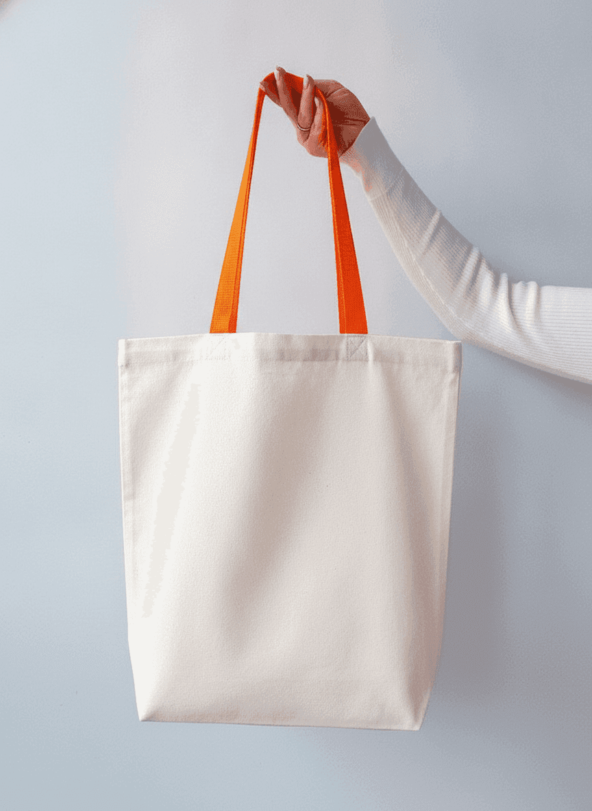 Eco Twill Tote Bag with Exterior Pocket