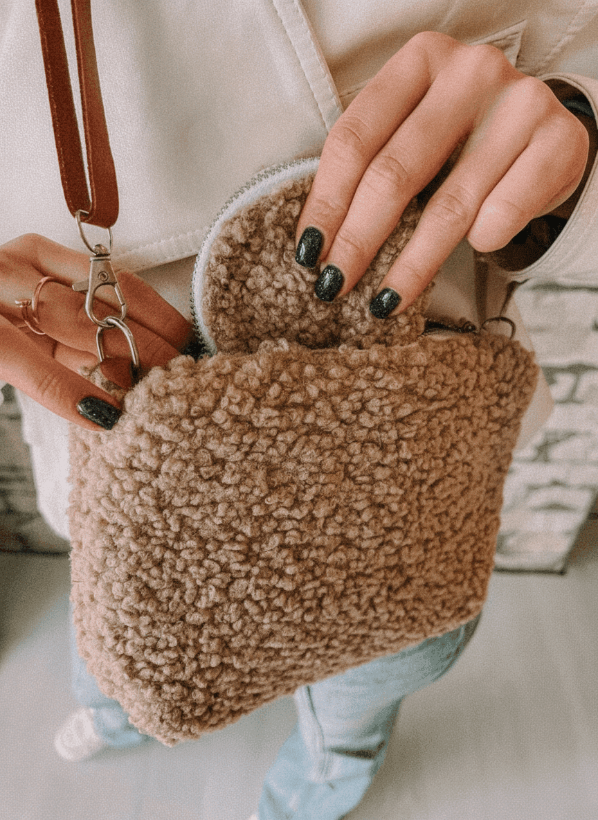 Shearling Pouch