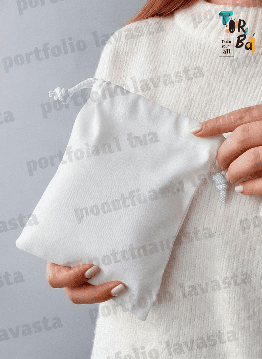 Snow White Heavyweight Cotton Pouch