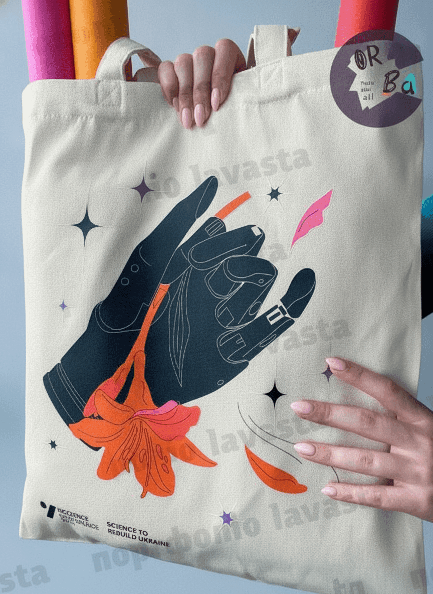 Oversized Linen-Look Two-Ply Tote Bag