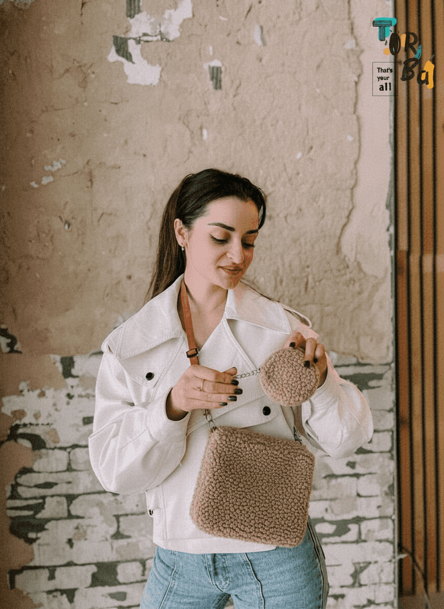 Shearling Pouch