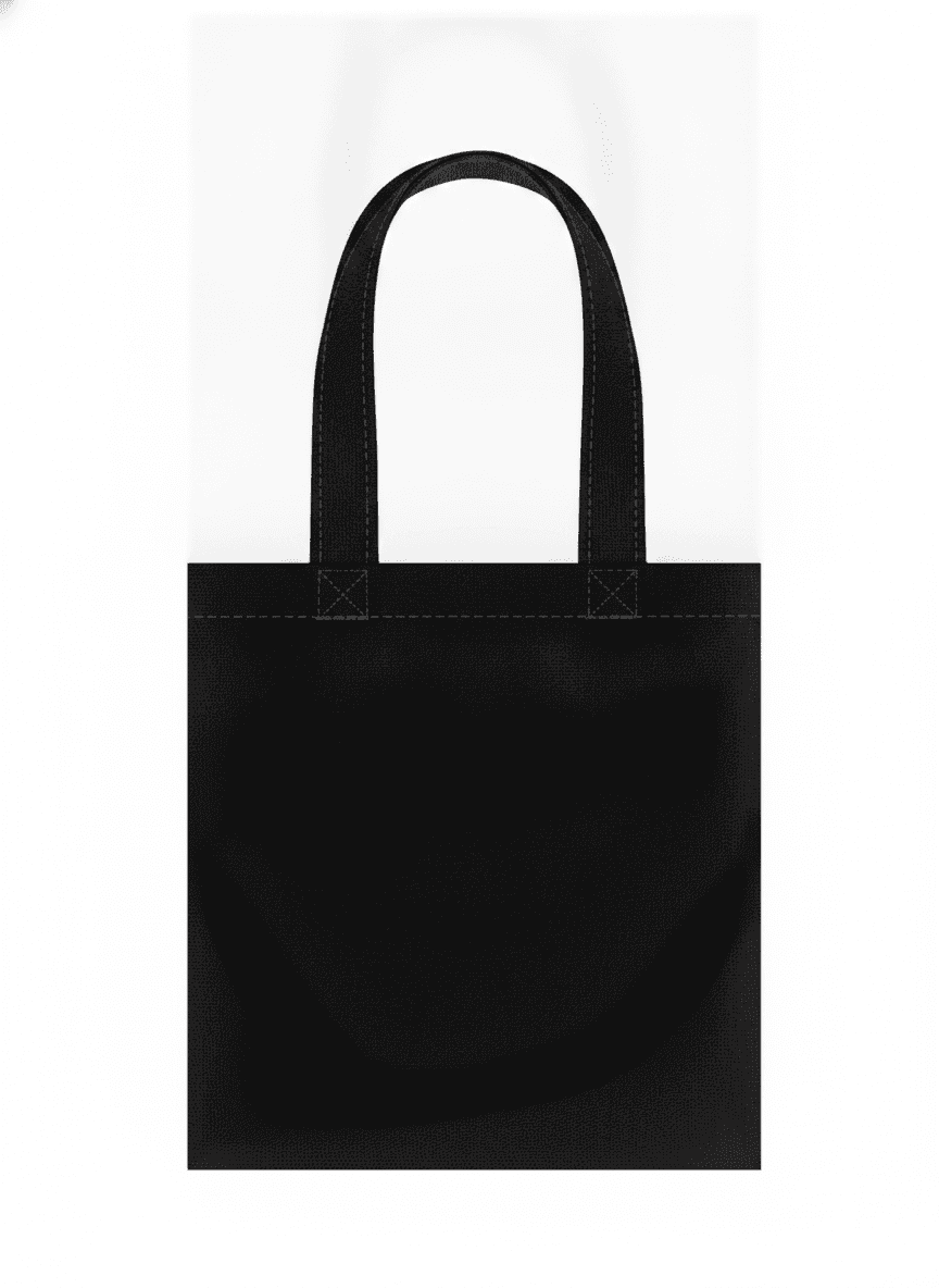 Black Twill Tote Bag