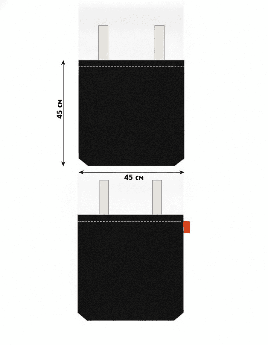 Black Canvas Mini Backpack with Light Straps