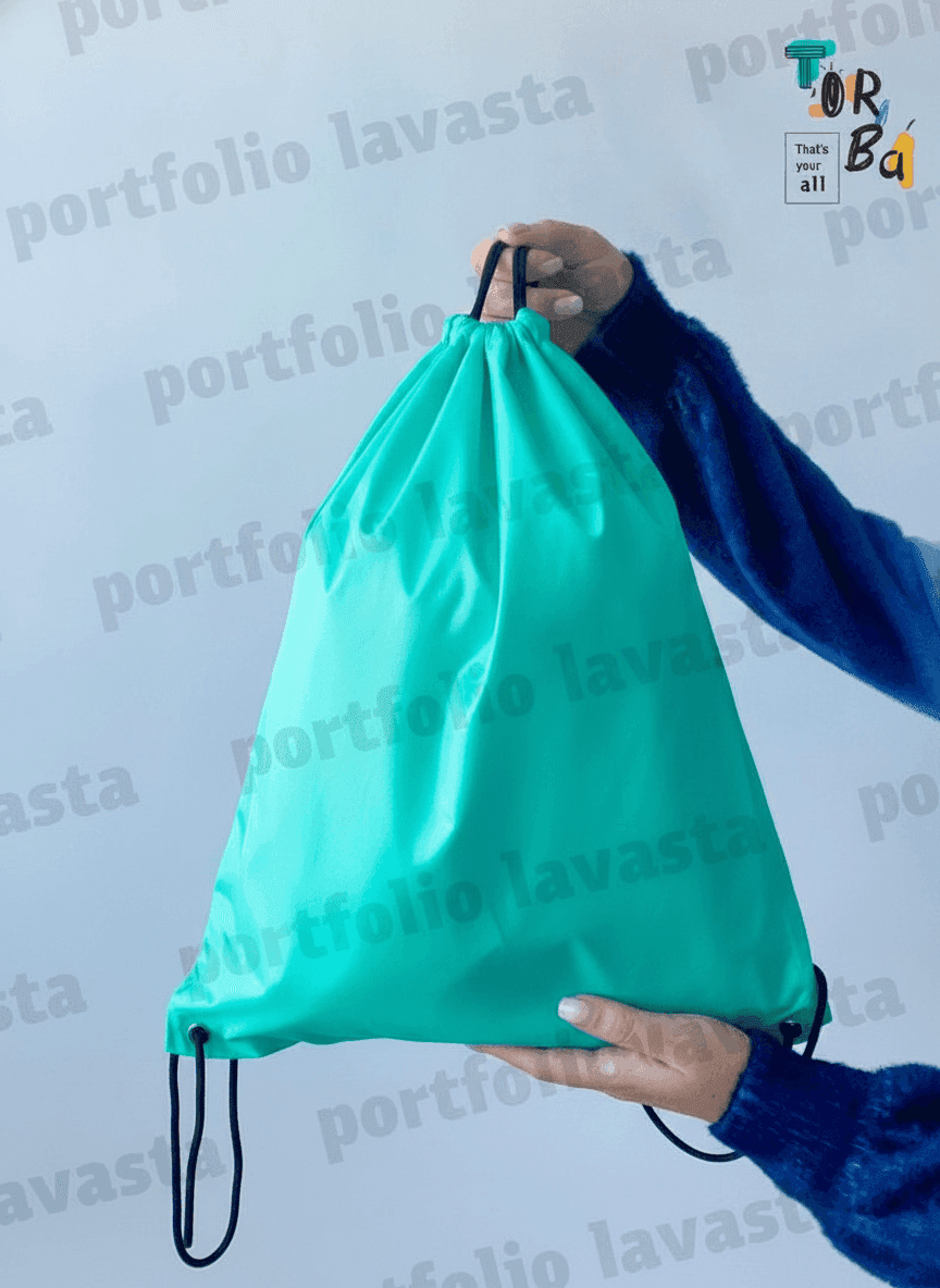 Raincoat Fabric Drawstring Shoe Bag